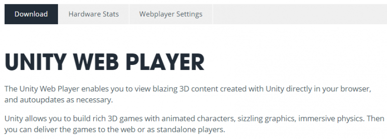 unity web player review